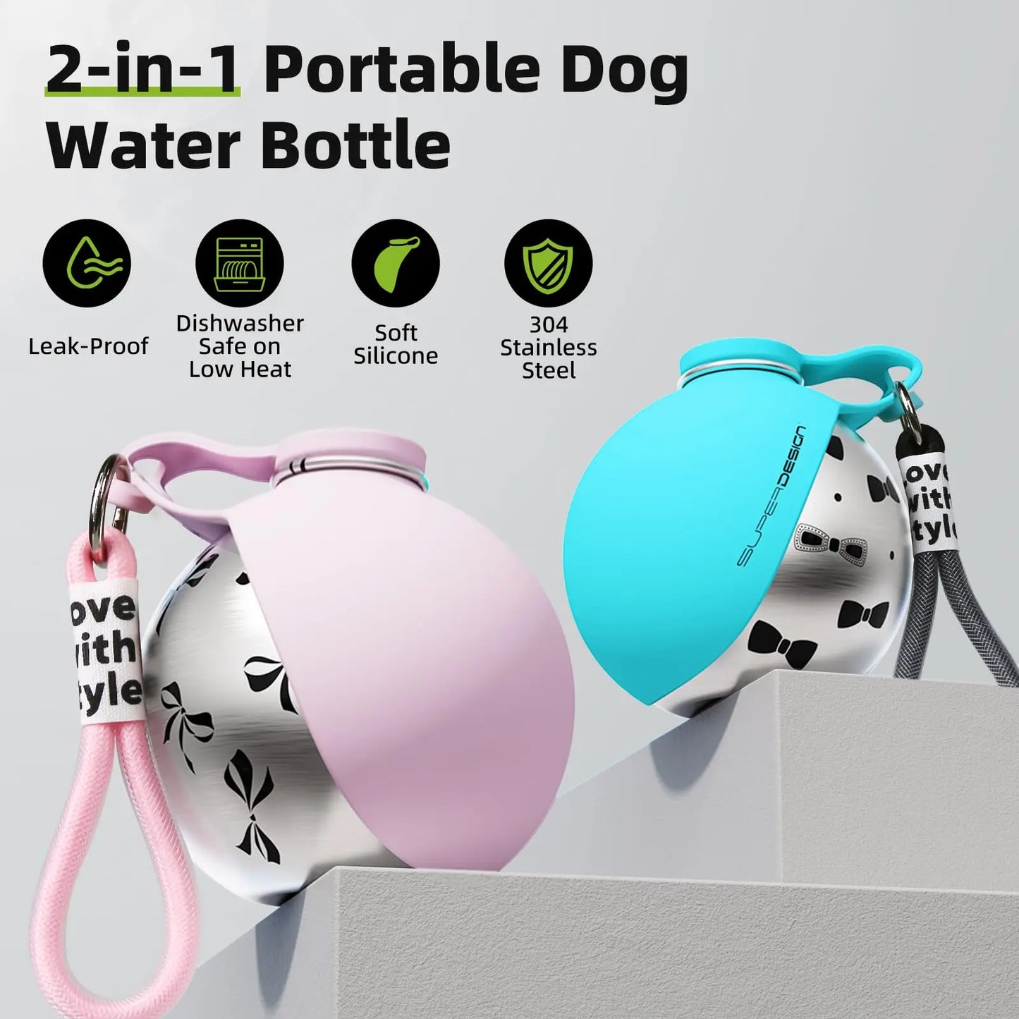 Pawhala Travel Dog Water Bottle