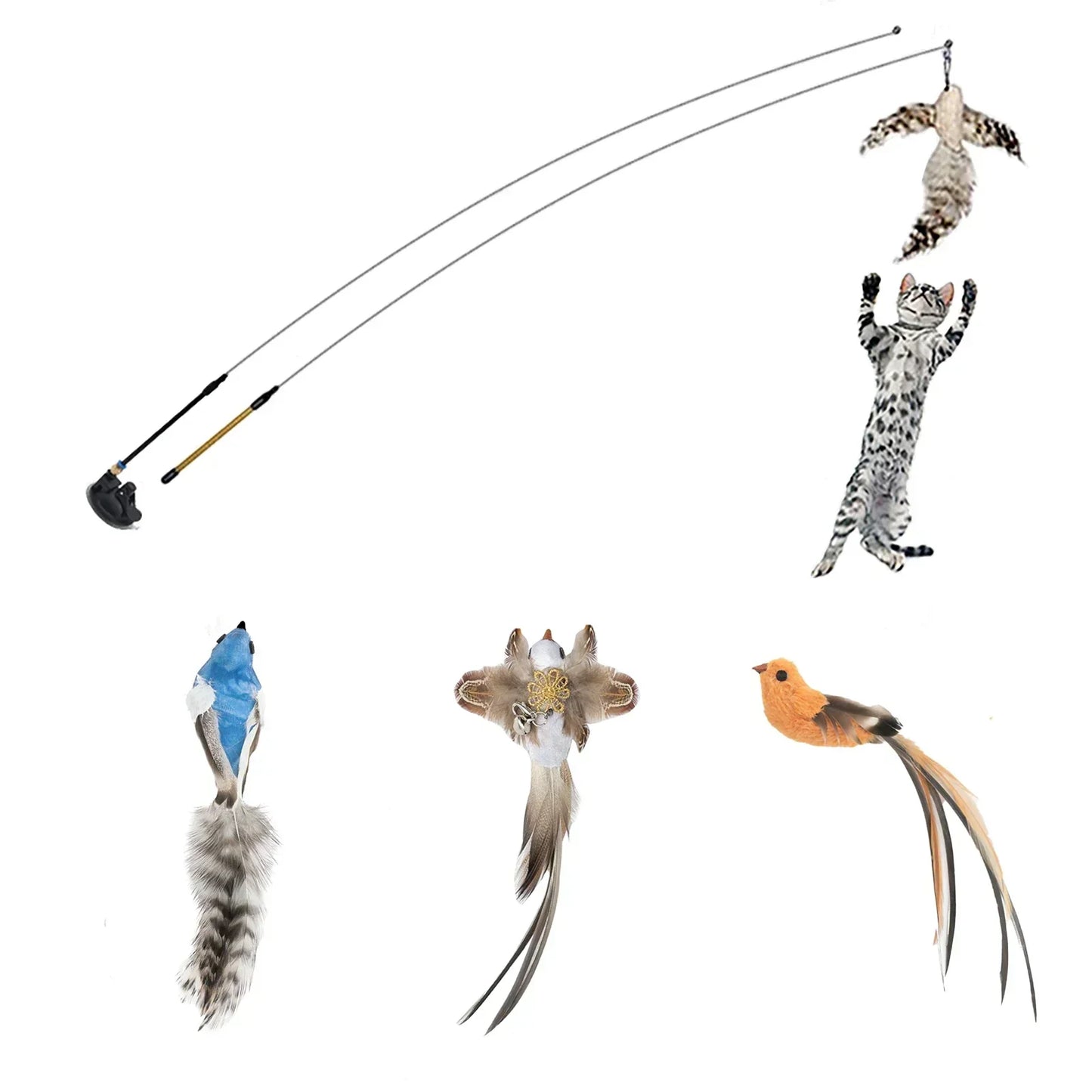 Pawhala Cat Feather Wand Toy
